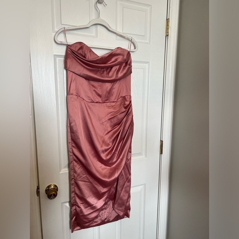 Bardot Jamila Corset Dress in Dusty Rose - Picture 5 of 11